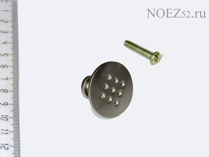 Ручка-кнопка G/E CHAPPI-2 NAZUK  SN перфорир. мат.никель (металл)