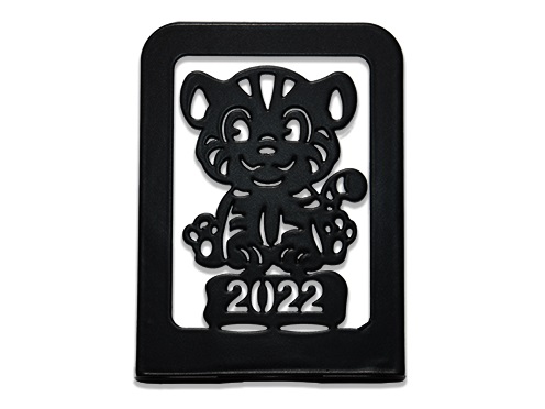Подставка для телефона "Тигренок 2022 НОЭЗ" черный матовый 